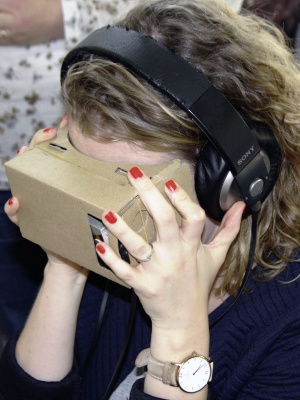 En Blick in die selbstgebaute VR-Brille